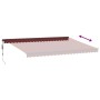 Automatic retractable burgundy awning 500x350 cm by , Awnings - Ref: Foro24-3215008, Price: 568,20 €, Discount: %