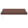 Toldo retráctil manual marrón 350x250 cm de , Toldos - Ref: Foro24-3215739, Precio: 250,99 €, Descuento: %