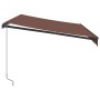 Toldo retráctil manual marrón 350x250 cm de , Toldos - Ref: Foro24-3215739, Precio: 250,99 €, Descuento: %