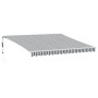 Toldo retráctil automático gris antracita y blanco 400x300 cm de , Toldos - Ref: Foro24-3216037, Precio: 732,99 €, Descuento: %