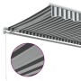 Manual retractable awning in anthracite gray and white, 400x300 cm. by , Awnings - Ref: Foro24-3216035, Price: 476,79 €, Disc...