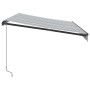 Toldo retráctil manual con LED antracita y blanco 350x250 cm de , Toldos - Ref: Foro24-3216147, Precio: 258,36 €, Descuento: %