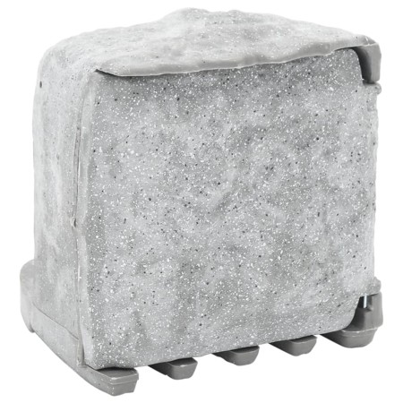 Outdoor plug with 4-way stake, gray stone appearance. by , wall sockets - Ref: Foro24-4010103, Price: 44,61 €, Discount: %