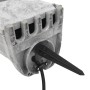 Outdoor plug with 4-way stake, gray stone appearance. by , wall sockets - Ref: Foro24-4010103, Price: 44,61 €, Discount: %