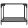 Black glass and steel coffee tables, set of 2, 50x50x40 cm by , Coffee table - Ref: Foro24-845973, Price: 85,90 €, Discount: %