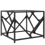 Steel coffee table with transparent glass top 50x50x41 cm by , Coffee table - Ref: Foro24-845992, Price: 48,27 €, Discount: %