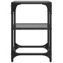 Mesa de centro de acero y superficie vidrio negro 30x30x45 cm de , Mesas de centro - Ref: Foro24-846000, Precio: 39,85 €, Des...