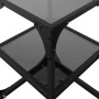 Mesa de centro de acero y superficie vidrio negro 30x30x45 cm de , Mesas de centro - Ref: Foro24-846000, Precio: 39,85 €, Des...