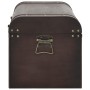 Chest with brown plywood latches 79.5x39.5x39.5 cm by , Storage trunks - Ref: Foro24-4010548, Price: 113,23 €, Discount: %