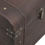 Chest with brown plywood latches 79.5x39.5x39.5 cm by , Storage trunks - Ref: Foro24-4010548, Price: 113,23 €, Discount: %