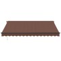 Manual retractable brown awning 400x350 cm by , Awnings - Ref: Foro24-3215403, Price: 435,29 €, Discount: %