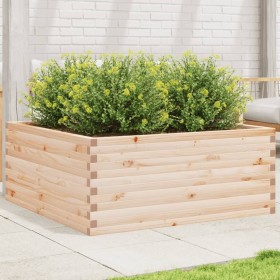 Solid pine wood planter 110x110x46 cm by , Pots and planters - Ref: Foro24-3282434, Price: 200,99 €, Discount: %