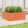 Solid pine wood planter in brown wax 110x110x46 cm by , Pots and planters - Ref: Foro24-3282436, Price: 239,52 €, Discount: %