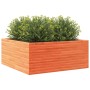 Solid pine wood planter in brown wax 110x110x46 cm by , Pots and planters - Ref: Foro24-3282436, Price: 239,52 €, Discount: %