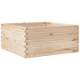 Solid pine wood planter 100x100x46 cm by , Pots and planters - Ref: Foro24-3282429, Price: 182,09 €, Discount: %