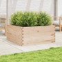 Solid pine wood planter 100x100x46 cm by , Pots and planters - Ref: Foro24-3282429, Price: 182,09 €, Discount: %