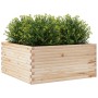 Solid pine wood planter 100x100x46 cm by , Pots and planters - Ref: Foro24-3282429, Price: 182,09 €, Discount: %