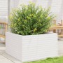 Solid white pine wood planter 80x80x46 cm by , Pots and planters - Ref: Foro24-3282420, Price: 177,99 €, Discount: %