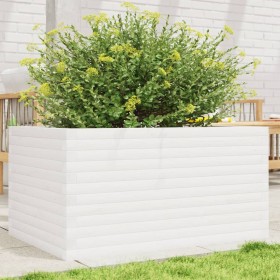 Jardinera de madera maciza de pino blanco 90x60x46 cm de , Maceteros y jardineras - Ref: Foro24-3282455, Precio: 171,99 €, De...