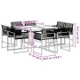 9-piece garden dining set with black synthetic rattan cushions by , Garden sets - Ref: Foro24-3295013, Price: 453,11 €, Disco...