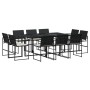 Set de comedor jardín 11 pzas con cojines ratán sintético negro de , Conjuntos de jardín - Ref: Foro24-3295064, Precio: 551,9...