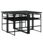 Set de muebles jardín 5 pzas con cojines ratán sintético negro de , Conjuntos de jardín - Ref: Foro24-3295058, Precio: 262,99...