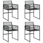 Garden chairs 4 units black synthetic rattan by , Garden chairs - Ref: Foro24-4008578, Price: 168,99 €, Discount: %