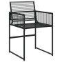 Garden chairs 4 units black synthetic rattan by , Garden chairs - Ref: Foro24-4008578, Price: 168,99 €, Discount: %