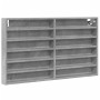 Engineered wood display case in concrete gray, 100x8.5x58 cm by , Shelves and shelves - Ref: Foro24-847943, Price: 53,85 €, D...