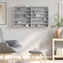 Engineered wood display case in concrete gray, 100x8.5x58 cm by , Shelves and shelves - Ref: Foro24-847943, Price: 53,85 €, D...