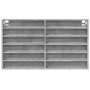 Engineered wood display case in concrete gray, 100x8.5x58 cm by , Shelves and shelves - Ref: Foro24-847943, Price: 53,85 €, D...