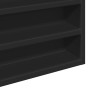 Black engineered wood display case 100x8.5x58 cm by , Shelves and shelves - Ref: Foro24-847941, Price: 55,28 €, Discount: %