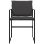 Garden chairs with cushions, 4 units, black steel and textilene. by , Garden chairs - Ref: Foro24-4008584, Price: 154,72 €, D...