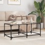 Glass and steel coffee table, 98.5x50x40 cm by , Coffee table - Ref: Foro24-845978, Price: 54,60 €, Discount: %