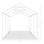 Grünes PVC-Lagergaragenzelt 2,4 x 3,6 m von vidaXL, Zelte und Pavillons - Ref: Foro24-3056432, Preis: 559,71 €, Rabatt: %