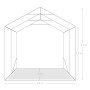 Green PVC storage garage tent 2.4x2.4 m by vidaXL, Tents and gazebos - Ref: Foro24-3056431, Price: 446,14 €, Discount: %