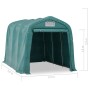 Grünes PVC-Lagergaragenzelt 2,4 x 3,6 m von vidaXL, Zelte und Pavillons - Ref: Foro24-3056432, Preis: 559,71 €, Rabatt: %