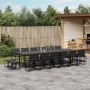 Garden dining set, 17 pieces, with black textilene cushions. by , Garden sets - Ref: Foro24-3295087, Price: 868,13 €, Discoun...