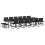 Garden dining set, 17 pieces, with black textilene cushions. by , Garden sets - Ref: Foro24-3295087, Price: 868,13 €, Discoun...