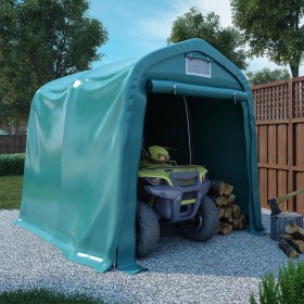 Carpa garaje de almacenamiento PVC verde 1,6x2,4 m de vidaXL, Carpas y cenadores - Ref: Foro24-3056430, Precio: 356,24 €, Des...