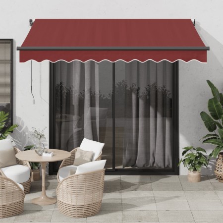 Toldo retráctil automático burdeos 300x250 cm de , Toldos - Ref: Foro24-3310181, Precio: 290,93 €, Descuento: %