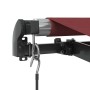 Manual retractable awning with LED lights burgundy 500x300 cm by , Awnings - Ref: Foro24-3310195, Price: 469,93 €, Discount: %