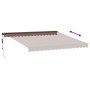 Toldo retráctil automático con luces LED marrón 400x300 cm de , Toldos - Ref: Foro24-3310211, Precio: 578,56 €, Descuento: %