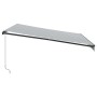 Toldo retráctil manual gris antracita y blanco 400x300 cm de , Toldos - Ref: Foro24-3310230, Precio: 359,15 €, Descuento: %