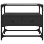 TV stand with black glass and engineered wood board, measuring 60x35x51 cm. by , TV Furniture - Ref: Foro24-846054, Price: 71...