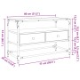 TV stand made of brown oak wood and glass, measuring 80x35x51 cm. by , TV Furniture - Ref: Foro24-846063, Price: 84,99 €, Dis...