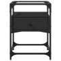 Bedside tables 2 units engineered wood black 40x30x50 cm by , Nightstands - Ref: Foro24-846075, Price: 102,12 €, Discount: %