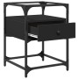 Bedside tables 2 units engineered wood black 40x30x50 cm by , Nightstands - Ref: Foro24-846075, Price: 102,12 €, Discount: %