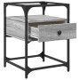 Mesita de noche madera de ingeniería gris Sonoma 40x40x55 cm de , Mesitas de noche - Ref: Foro24-846080, Precio: 63,67 €, Des...