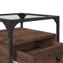 Mesita de noche madera de ingeniería marrón roble 40x40x55 cm de , Mesitas de noche - Ref: Foro24-846082, Precio: 59,28 €, De...